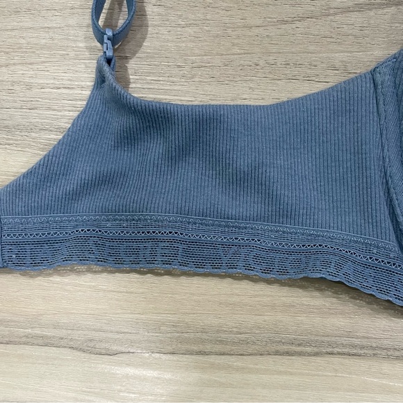 VICTORIA'S SECRET Blue T-Shirt Lightly Lined Cotton Demi Bra size 36D - Picture 7 of 12